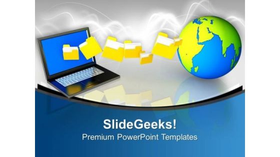 Uploading Downloading Files To Internet PowerPoint Templates And PowerPoint Themes 0912