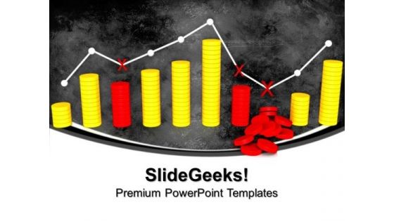 Ups And Downs Of Business PowerPoint Templates And PowerPoint Themes 0912