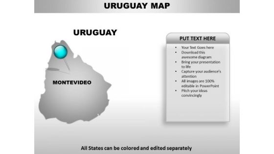 Uruguay Country PowerPoint Maps