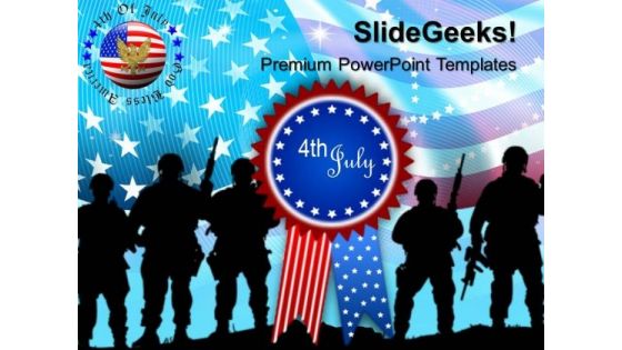 Us Army Independence Day 4th July Templates And PowerPoint Themes 0612