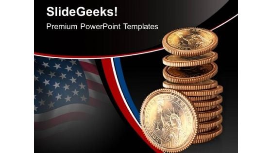 Us Dollar Coins Money PowerPoint Templates And PowerPoint Themes 1112