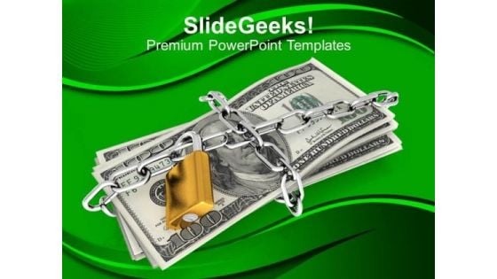 Us Dollars Chained And Locked Saving PowerPoint Templates Ppt Backgrounds For Slides 1212 Us Dollars Chained And Locked Saving PowerPoint Templates Ppt Backgrounds For Slides 1212