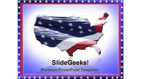 Us Flag Americana PowerPoint Themes And PowerPoint Slides 0811