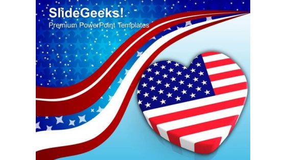 Us Flag In Heart Shape Americana PowerPoint Templates And PowerPoint Themes 0912 Us Flag In Heart Shape Americana PowerPoint Templates And PowerPoint Themes 0912