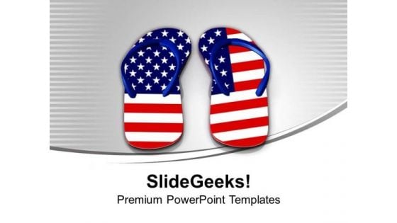 Us Flag Representation PowerPoint Templates Ppt Backgrounds For Slides 0413