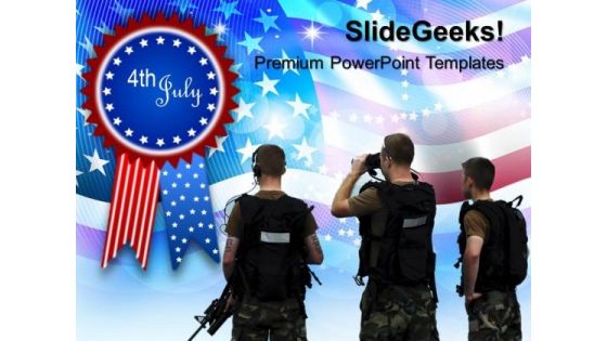 Us Marines 4th July American PowerPoint Templates And PowerPoint Themes 0612