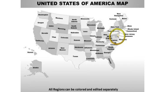 Usa Delaware State PowerPoint Maps Usa Delaware State PowerPoint Maps