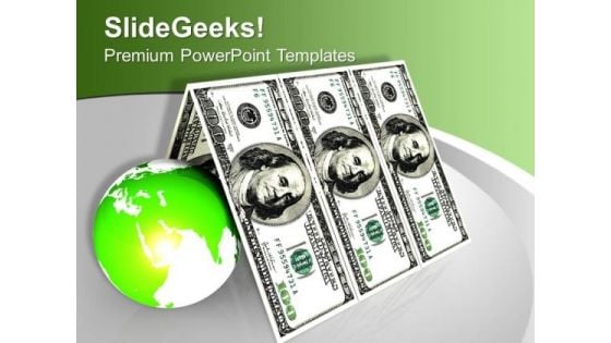 Usa Dollars House Roof PowerPoint Templates Ppt Backgrounds For Slides 1212 Usa Dollars House Roof PowerPoint Templates Ppt Backgrounds For Slides 1212