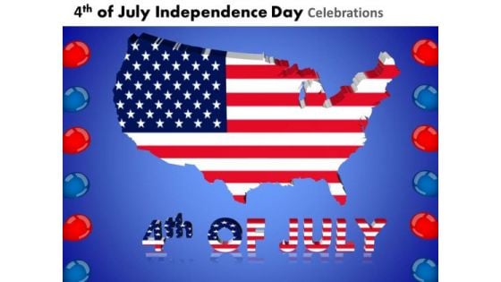 Usa Independence Day 4th July PowerPoint Presentation Slides