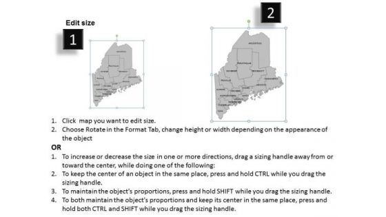 Usa Maine State PowerPoint Maps