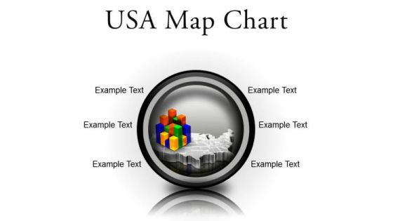 Usa Map Chart Americana PowerPoint Presentation Slides Cc