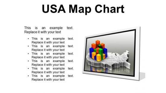 Usa Map Chart Americana PowerPoint Presentation Slides F