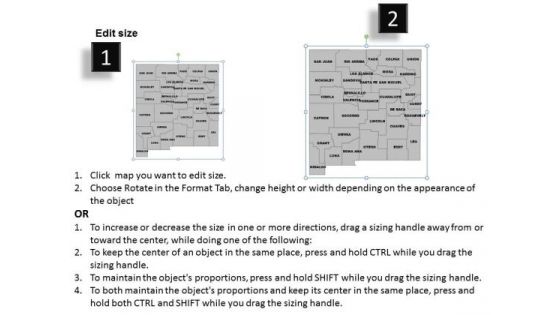 Usa New Mexico State PowerPoint Maps