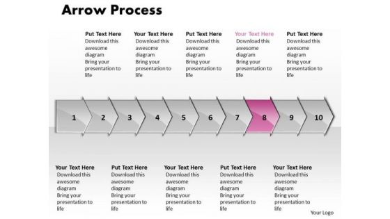 Usa Ppt Arrow Forging Process PowerPoint Slides 10 Stages Business Plan 9 Image