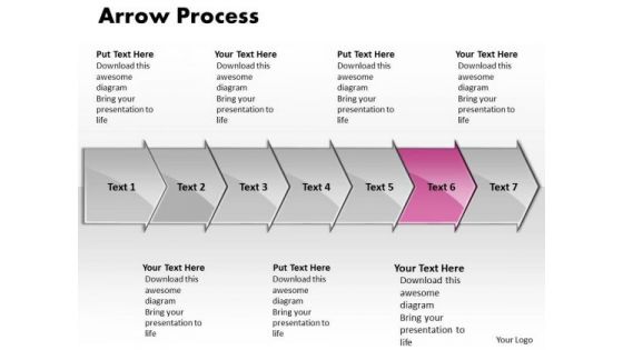 Usa Ppt Background Arrow Process 7 Stages Business Communication PowerPoint Design