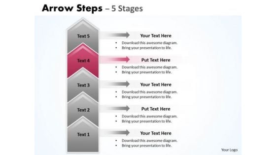 Usa Ppt Background Cocked 5 Steps Working With Slide Numbers Representation Graphic