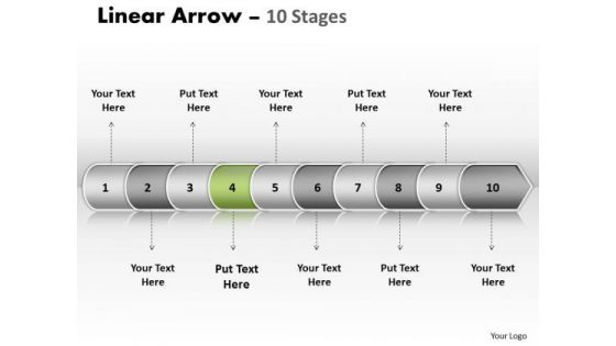 Usa Ppt Background Linear Arrow 10 State PowerPoint Project Diagram 5 Image