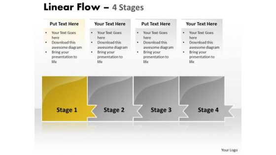 Usa Ppt Horizontal Model Of 4 Concepts Operations Management PowerPoint 2 Graphic