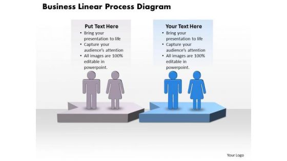 Usa Ppt Theme Business PowerPoint Linear Process Diagram Free 3 Design