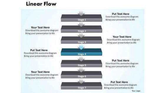 Usa Ppt Theme Non Linear Presentation PowerPoint Flow 7 States Diagram 5 Design