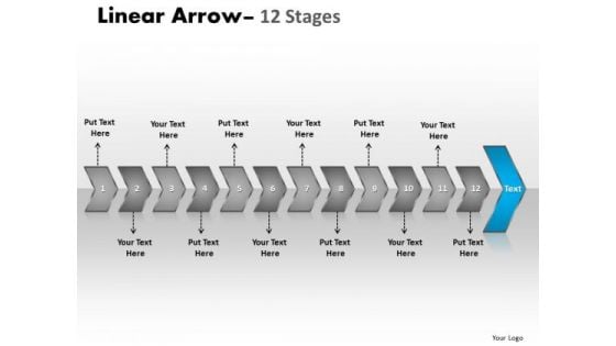 Usa Ppt Uninterrupted Representation Of 12 Arrows Business Management PowerPoint 14 Design