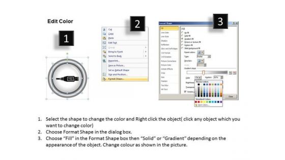 Usb Cable Icon PowerPoint Slides