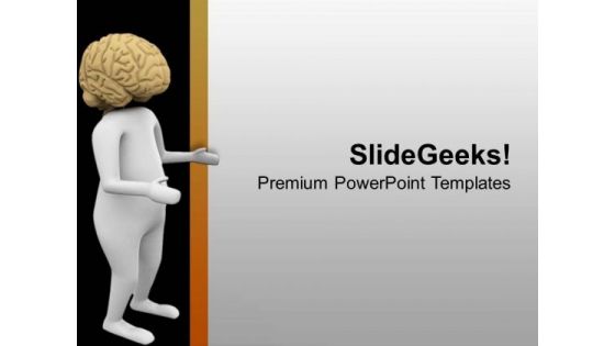 Use Brain To Select Right Path PowerPoint Templates Ppt Backgrounds For Slides 0713