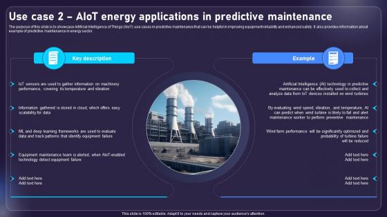 Use Case 2 AIOT Energy Applications In Predictive Maintenance AIOT Applications For Various Industries IoT SS V