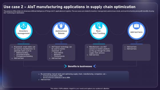 Use Case 2 AIOT Manufacturing Applications In Supply Chain AIOT Applications For Various Industries IoT SS V Use Case 2 AIOT Manufacturing Applications In Supply Chain AIOT Applications For Various Industries IoT SS V