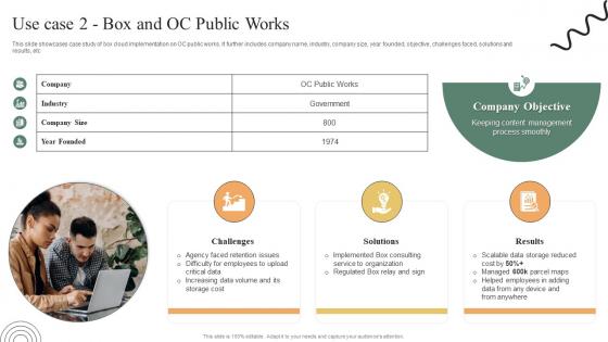 Use Case 2 Box And Oc Public Works Ultimate Guide To Adopt Box Infographics PDF