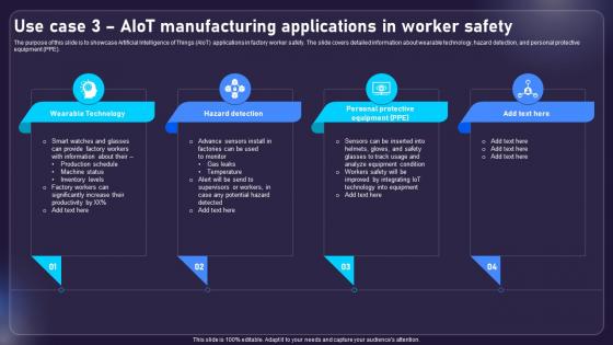 Use Case 3 AIOT Manufacturing Applications In Worker Safety AIOT Applications For Various Industries IoT SS V