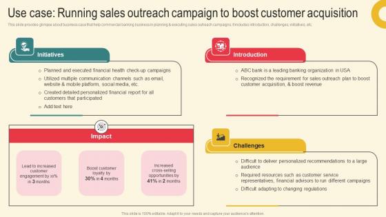 Use Case Running Sales Marketing Plan For Boosting Client Retention In Retail Banking Slides Pdf