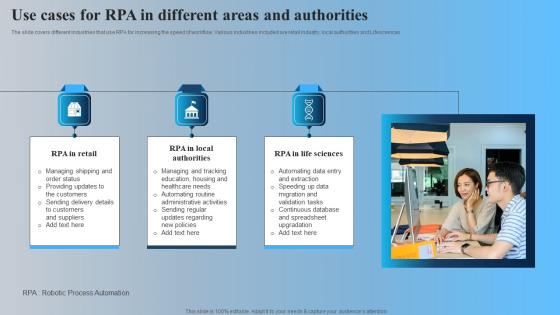 Use Cases For RPA In Different Areas And Authorities Graphics Pdf