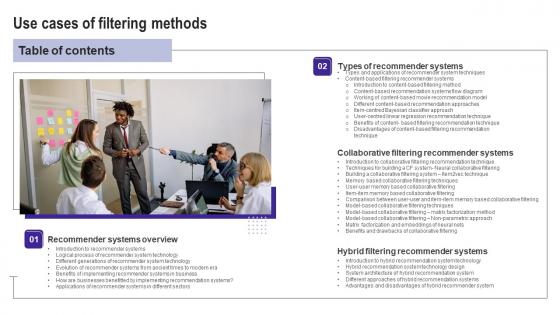 Use Cases Of Filtering Methods Table Of Contents Use Cases Of Filtering Methods Ideas Pdf