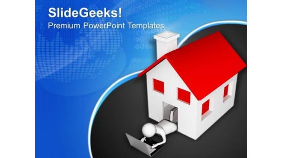 Use Internet At Home PowerPoint Templates Ppt Backgrounds For Slides 0713