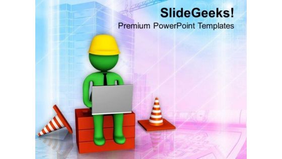 Use Internet For Latest Construction PowerPoint Templates Ppt Backgrounds For Slides 0813