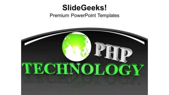 Use Php For Web Application PowerPoint Templates Ppt Backgrounds For Slides 0413