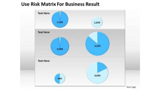 Use Risk Matrix For Business Result Ppt Software Plan PowerPoint Slides