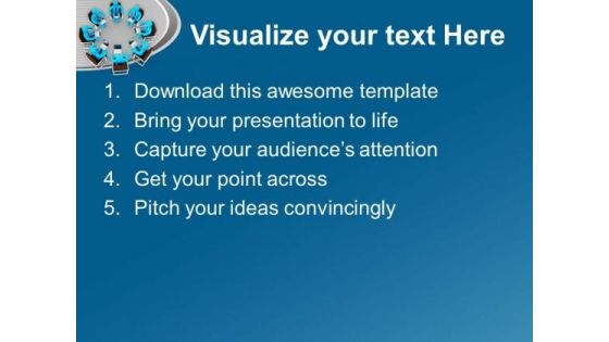 Use Technology For Team Meeting PowerPoint Templates Ppt Backgrounds For Slides 0713