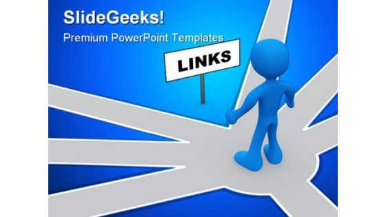 Usefull Links Business PowerPoint Template 1110