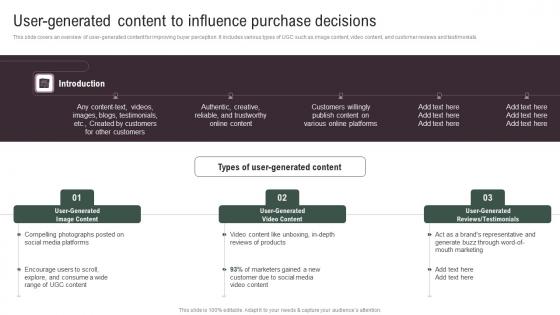 User Generated Content To Influence Implementing Social Media Tactics For Boosting WOM Sample Pdf