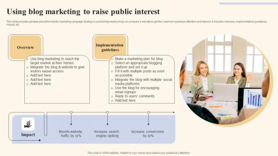 Using Blog Marketing To Raise Public Holistic Marketing Strategies To Optimize Brochure Pdf