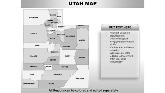 Utah PowerPoint Maps
