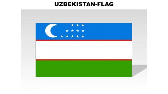 Uzbekistan Country PowerPoint Flags