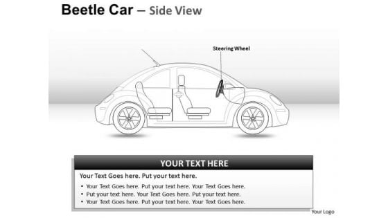 Vacation Red Beetle Car PowerPoint Slides And Ppt Diagram Templates