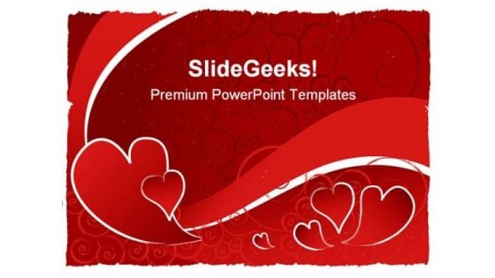 Valentine Abstract PowerPoint Template 1110