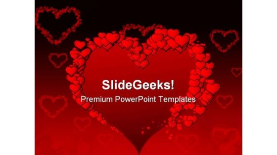 Valentine Heart Beauty PowerPoint Backgrounds And Templates 1210