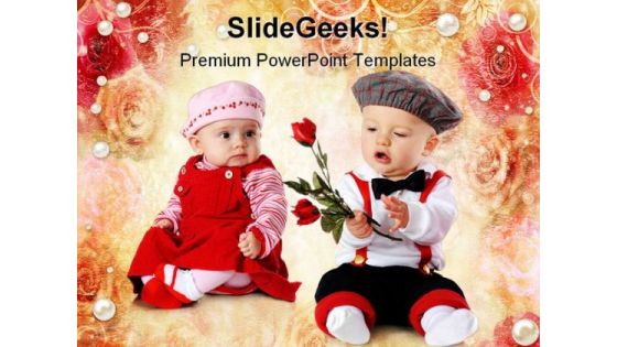 Valentine Roses Festival PowerPoint Themes And PowerPoint Slides 0811