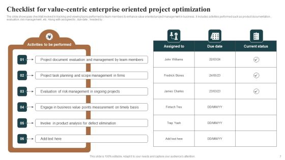 Value Centric Enterprise Optimization Ppt PowerPoint Presentation Complete Deck With Slides Slide07