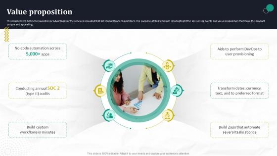 Value Proposition Automated Workflow Software Funding Pitch Deck For Company Value Proposition Automated Workflow Software Funding Pitch Deck For Company